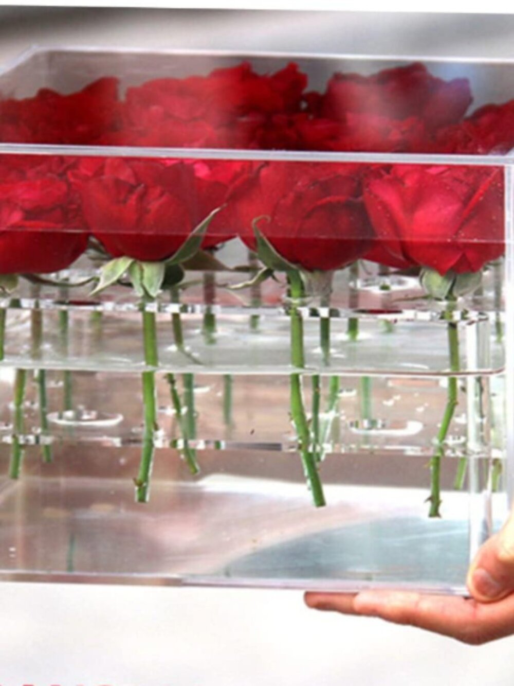 Flower Box- Preserved Flower Packaging Square for Weddings/ Valentines